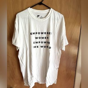 Fabletics T-Shirt Size XL ‘Empowered Women Empower The World’